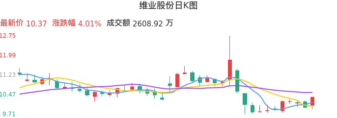 整体分析-日K图：维业股份股票整体分析报告