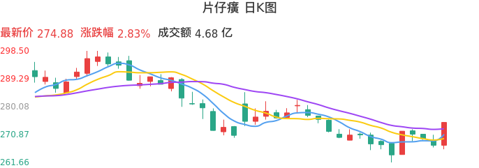 整体分析-日K图：片仔癀股票整体分析报告