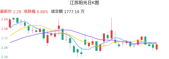 整体分析-日K图：江苏阳光股票整体分析报告