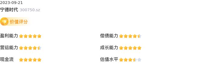 基本面-公司信息:宁德时代股票基本面分析报告