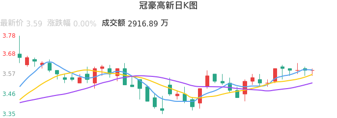 整体分析-日K图：冠豪高新股票整体分析报告