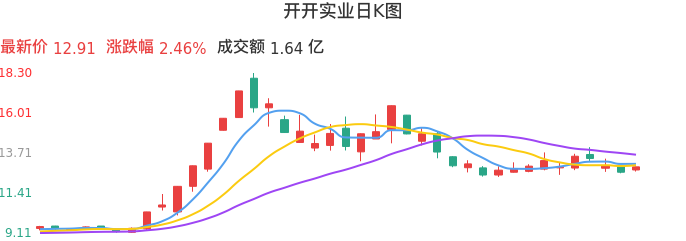 整体分析-日K图：开开实业股票整体分析报告