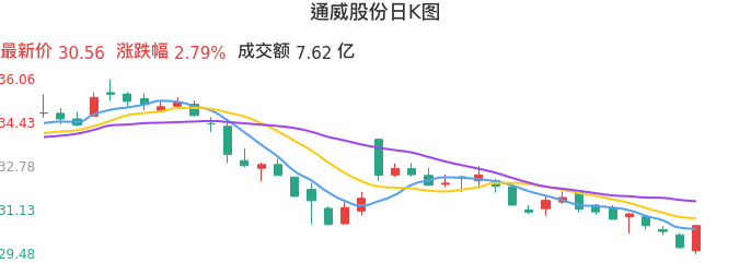 整体分析-日K图：通威股份股票整体分析报告