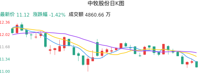 整体分析-日K图：中牧股份股票整体分析报告