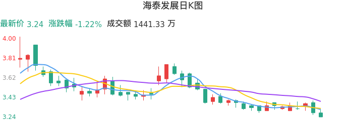整体分析-日K图：海泰发展股票整体分析报告