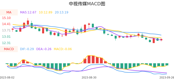 技术面-筹码分布、MACD图：中视传媒股票技术面分析报告