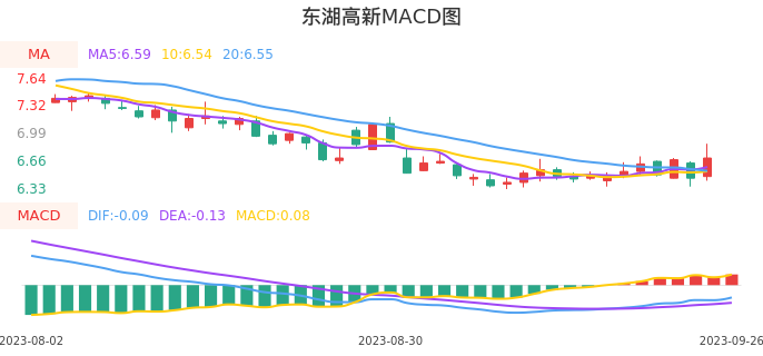 技术面-筹码分布、MACD图:东湖高新股票技术面分析报告