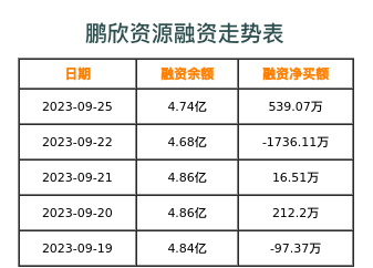 鹏欣资源融资表