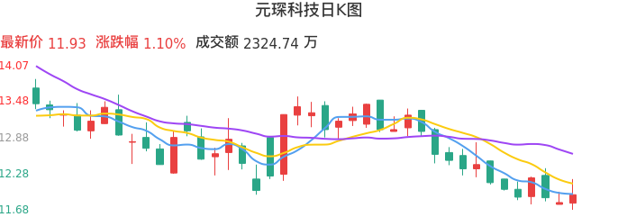 整体分析-日K图：元琛科技股票整体分析报告