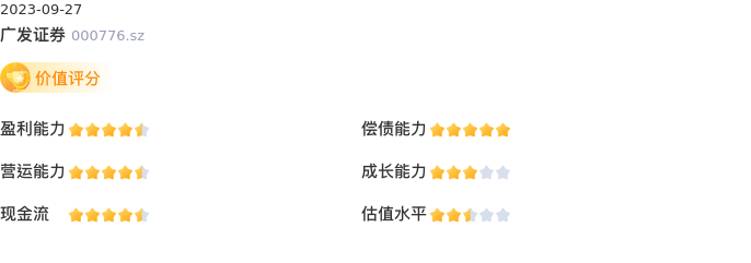 基本面-公司信息：广发证券股票基本面分析报告