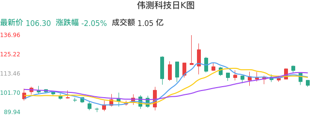 整体分析-日K图：伟测科技股票整体分析报告