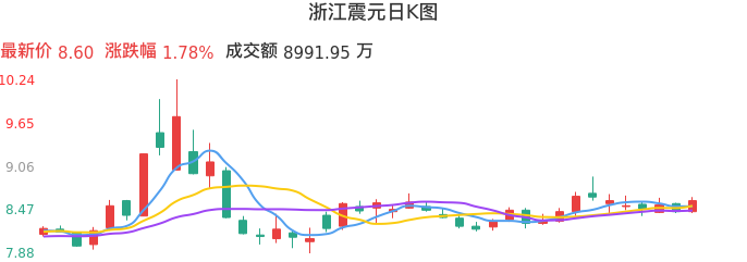 整体分析-日K图：浙江震元股票整体分析报告