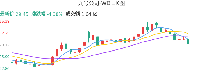 整体分析-日K图：九号公司-WD股票整体分析报告