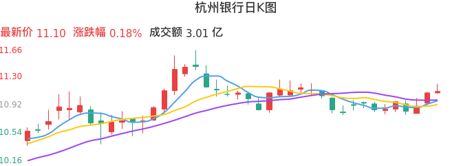 整体分析-日K图：杭州银行股票整体分析报告