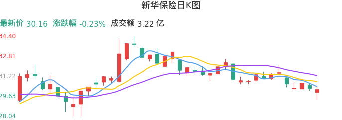 整体分析-日K图：新华保险股票整体分析报告