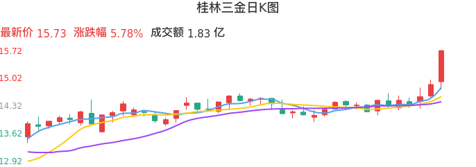 整体分析-日K图：桂林三金股票整体分析报告