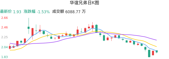 整体分析-日K图：华谊兄弟股票整体分析报告