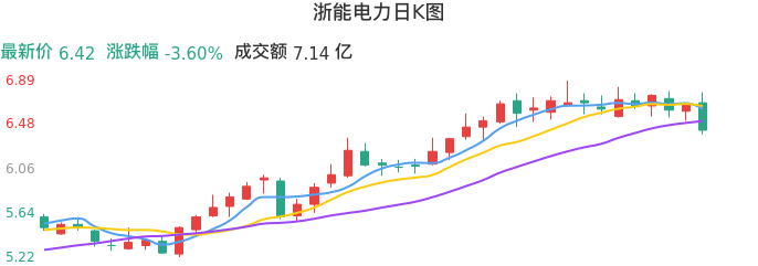 整体分析-日K图：浙能电力股票整体分析报告