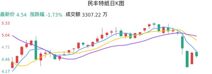 整体分析-日K图：民丰特纸股票整体分析报告