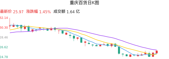 整体分析-日K图：重庆百货股票整体分析报告