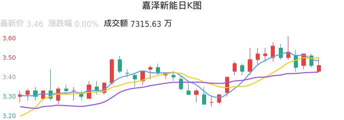 整体分析-日K图：嘉泽新能股票整体分析报告