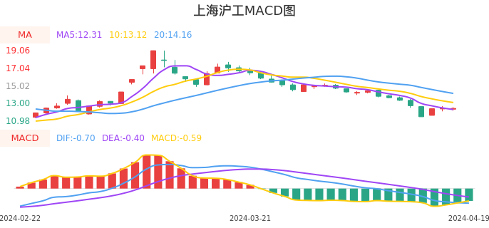 技术面-筹码分布、MACD图：上海沪工股票技术面分析报告