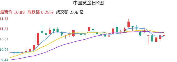 整体分析-日K图：中国黄金股票整体分析报告