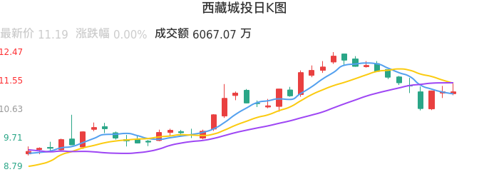 整体分析-日K图：西藏城投股票整体分析报告