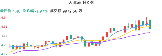 整体分析-日K图：天津港股票整体分析报告