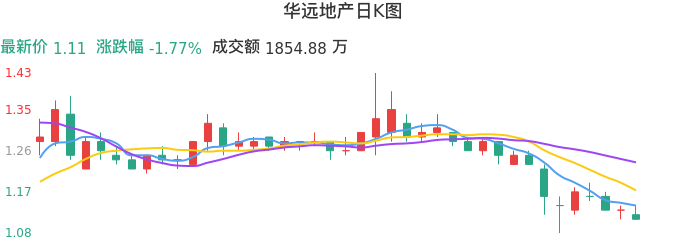 整体分析-日K图：华远地产股票整体分析报告