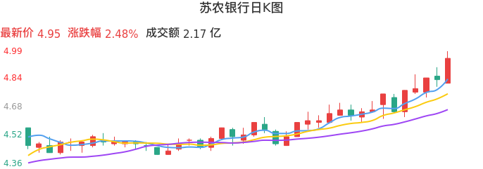 整体分析-日K图：苏农银行股票整体分析报告