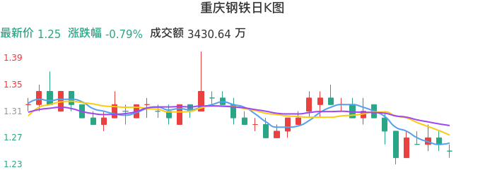 整体分析-日K图：重庆钢铁股票整体分析报告