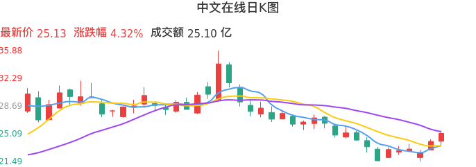 整体分析-日K图：中文在线股票整体分析报告