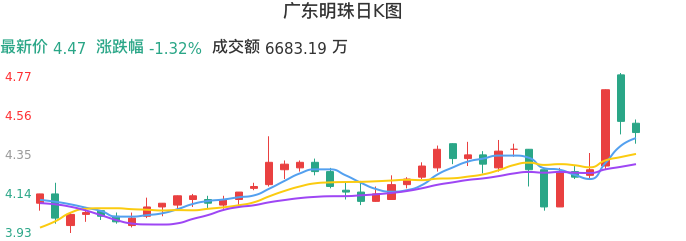 整体分析-日K图：广东明珠股票整体分析报告