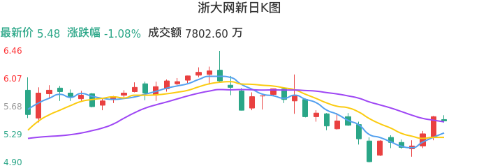 整体分析-日K图：浙大网新股票整体分析报告