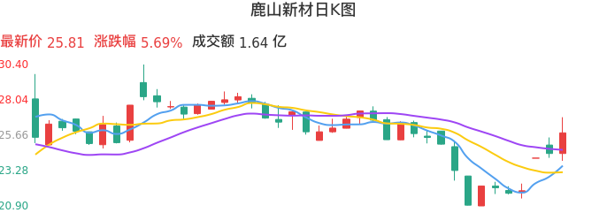 整体分析-日K图：鹿山新材股票整体分析报告