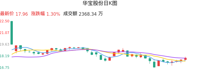 整体分析-日K图：华宝股份股票整体分析报告