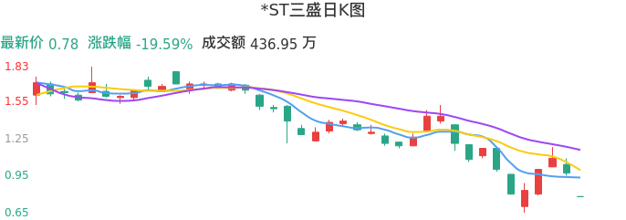 整体分析-日K图：*ST三盛股票整体分析报告