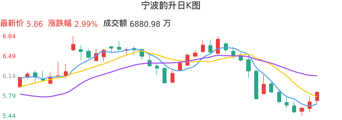 整体分析-日K图：宁波韵升股票整体分析报告