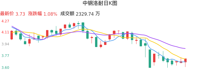 整体分析-日K图：中钢洛耐股票整体分析报告