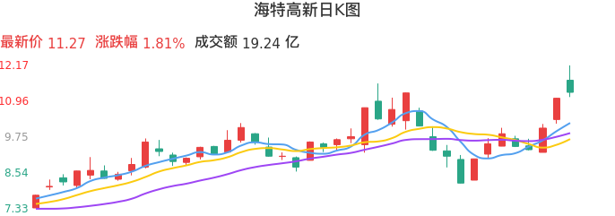 整体分析-日K图：海特高新股票整体分析报告