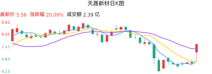 整体分析-日K图：天晟新材股票整体分析报告