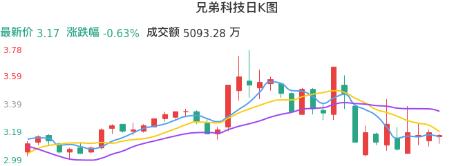 整体分析-日K图：兄弟科技股票整体分析报告