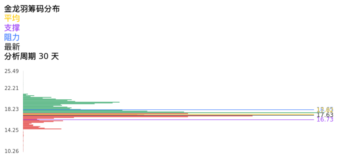 技术面-筹码分布、MACD图：金龙羽股票技术面分析报告