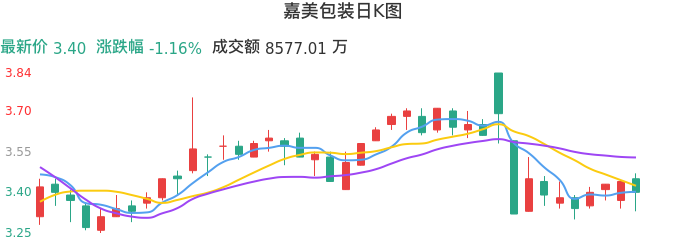 整体分析-日K图:嘉美包装股票整体分析报告