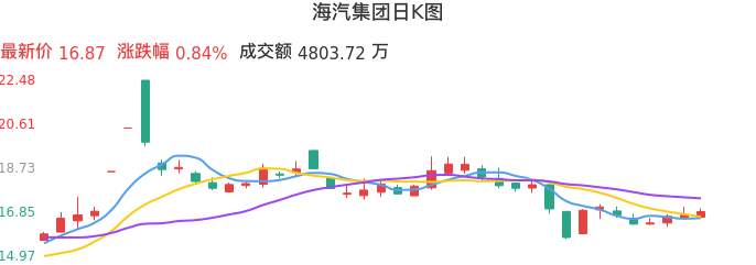 整体分析-日K图:海汽集团股票整体分析报告