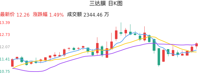 整体分析-日K图：三达膜股票整体分析报告