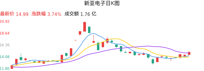 整体分析-日K图：新亚电子股票整体分析报告