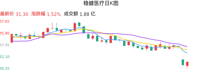 整体分析-日K图:稳健医疗股票整体分析报告