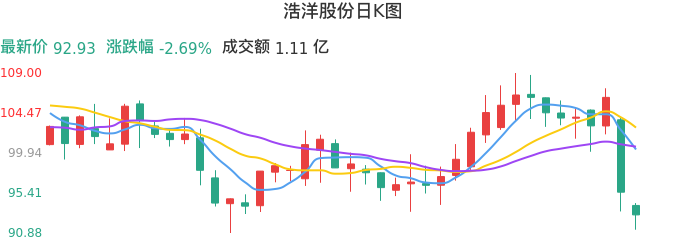 整体分析-日K图：浩洋股份股票整体分析报告